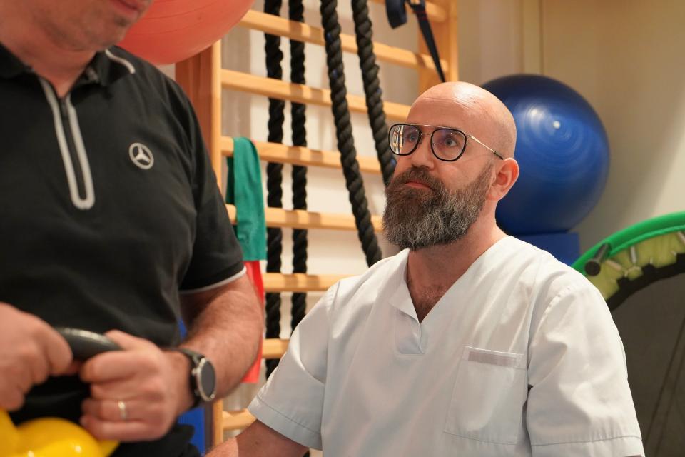 La salle polyvalente de réadaptation ambulatoire à l'hôpital de Nivelles
